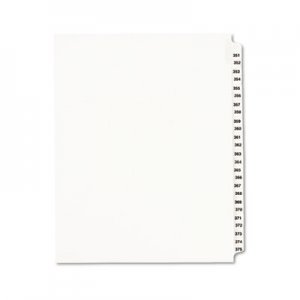 Avery Avery-Style Legal Exhibit Side Tab Divider, Title: 351-375, Letter, White AVE01344 01344