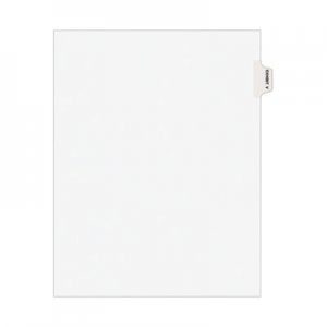 Avery Avery-Style Preprinted Legal Side Tab Divider, Exhibit V, Letter, White, 25/Pack AVE01392 01392