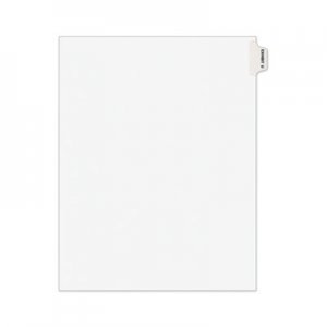 Avery Avery-Style Preprinted Legal Side Tab Divider, Exhibit U, Letter, White, 25/Pack AVE01391 01391