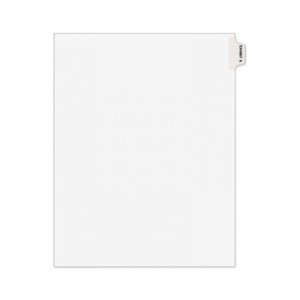 Avery Avery-Style Preprinted Legal Side Tab Divider, Exhibit K, Letter, White, 25/Pack AVE01381 01381