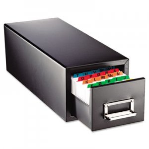 SteelMaster Drawer Card Cabinet Holds 1,500 5 x 8 cards, 9 7/16 x 16 x 7 1/2