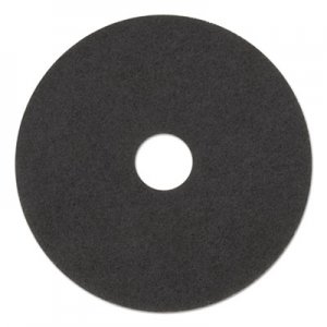 3M Low-Speed Stripper Floor Pad 7200, 17" Diameter, Black, 5/Carton MMM08379 7200
