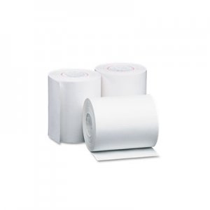 PM Company Single Ply Thermal Cash Register/POS Rolls, 4 3/8" x 127 ft., White, 50/CT PMC05227