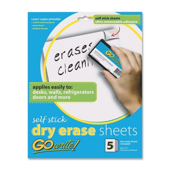 Classroom Keepers GoWrite! Adhesive Dry Erase Sheet AS8511 PACAS8511