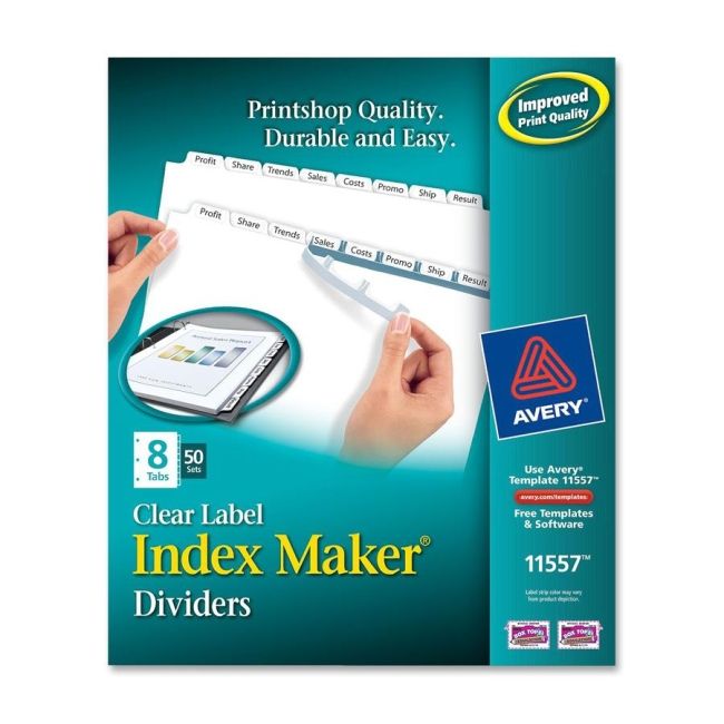 Avery Index Maker Label Divider 11557 AVE11557 72782