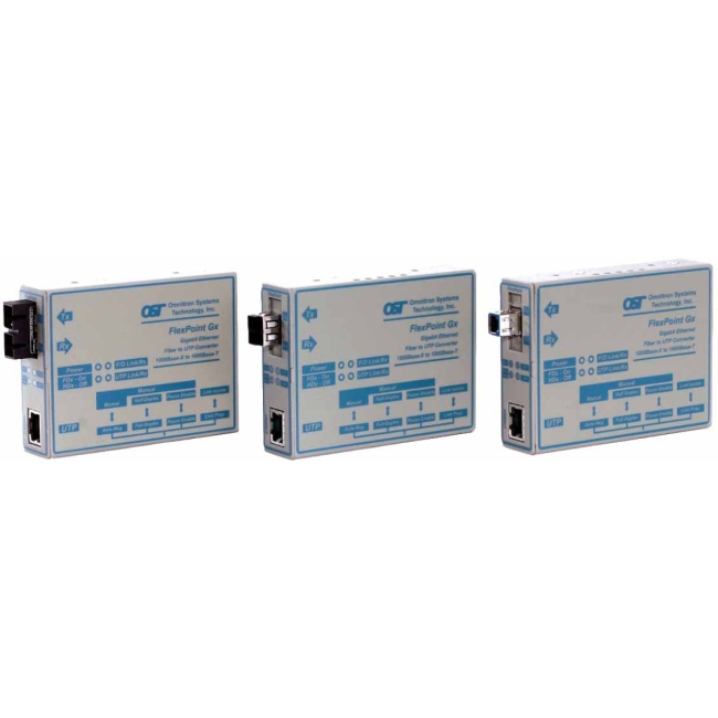 Omnitron FlexPoint Gigabit Ethernet Media Converter 4377-0
