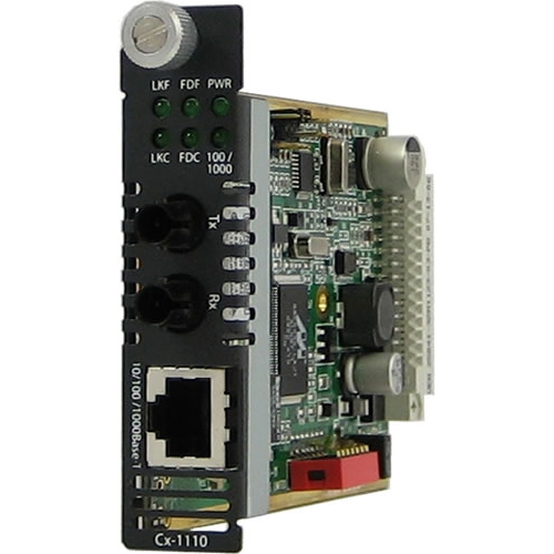 Perle Gigabit Ethernet Media and Rate Converter 05051720 C-1110-S2ST10