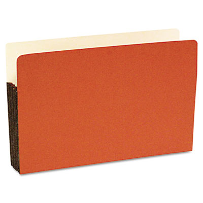 S J Paper Durable File Pocket, 5 1/4 Inch Expansion, 11 3/4 x 9 1/2, Legal, Red