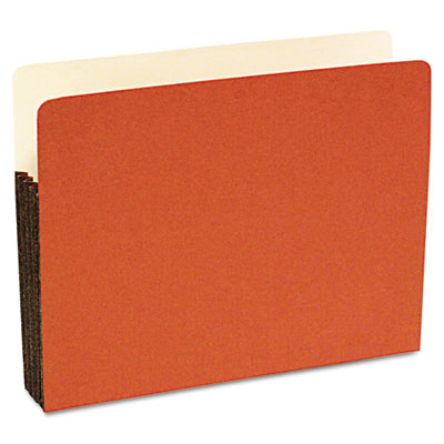 S J Paper Durable File Pocket, 3 1/2 Inch Expansion, 11 3/4 x 9 1/2, Letter, Red