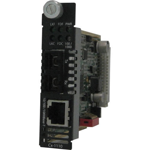Perle Gigabit Ethernet Media and Rate Converter 05052690 CM-1110-S2SC40