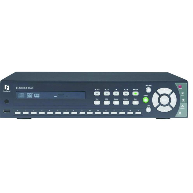 EverFocus Professional Video Recorder ECOR264-16X1/2T ECOR264-16X1