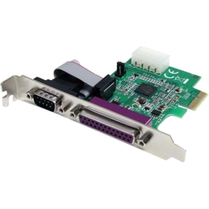 StarTech.com 1S1P Native PCI Express Parallel Serial Combo Card with 16950 UART PEX1S1P952