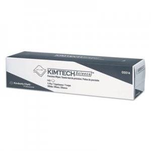 KIMTECH Precision Wiper, POP-UP Box, 1-Ply, 14 7/10" x 16 3/5" White, 140/Box KCC05514 05514