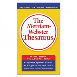 Merriam Webster The Merriam-Webster Thesaurus, Dictionary Companion, Paperback, 800 Pages MER850 850