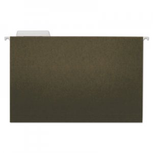 Genpak Hanging File Folders, 1/3 Tab, 11 Point Stock, Legal, Standard Green, 25/Box UNV14213