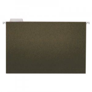 Universal Hanging File Folders, 1/5 Tab, 11 Point Stock, Legal, Standard Green, 25/Box 14215 UNV14215