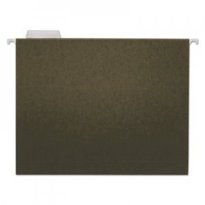 Universal Hanging File Folders, 1/5 Tab, 11 Point Stock, Letter, Standard Green, 25/Box 14115 UNV14115