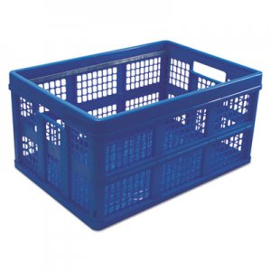 Genpak Filing/Storage Tote Storage Box, Plastic, 20-1/8 x 14-5/8 x 10-3/4, Blue UNV40013