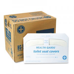HOSPECO Health Gards Toilet Seat Covers, White, 250 Covers/Pack, 20 Packs/Carton HOSHG5000CT HG-5000