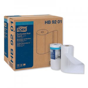 Tork Handi-Size Perforated Roll Towel, 2-Ply, 11"W x 6 3/4"L, 120/Roll, White, 30/Ctn