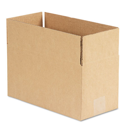 Genpak Brown Corrugated - Fixed-Depth Shipping Boxes, 12l x 6w x 6h, 25/Bundle UFS1266