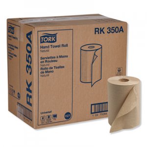 Tork Universal Hardwound Roll Towel, 1-ply, 7 4/5" Wide x 350ft, Natural, 12/Ct SCARK350A RK350A