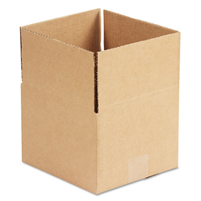 Genpak Brown Corrugated - Fixed-Depth Shipping Boxes, 8l x 8w x 6h, 25/Bundle UFS886