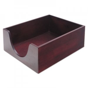 Carver Hardwood Letter Stackable Desk Tray, Mahogany 08213 CVR08213 CW08213