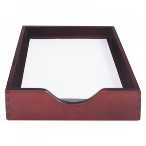 Carver Hardwood Letter Stackable Desk Tray, Mahogany 07213 CVR07213 CW07213