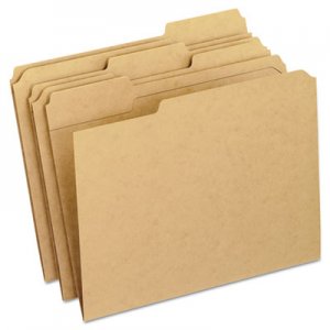 Pendaflex Two-Ply Dark Kraft File Folders, 1/3 Cut Top Tab, Letter, Brown, 100/Box PFXRK15213 RK152 1/3
