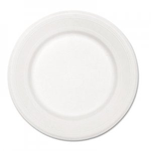 Chinet Paper Dinnerware, Plate, 10 1/2" dia, White, 500/Carton HUH21217 21217