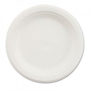 Chinet Paper Dinnerware, Plate, 6" dia, White, 1000/Carton HUH21225 21225