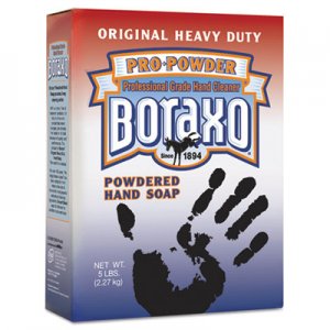 Boraxo Powdered Original Hand Soap, Unscented Powder, 5lb Box, 10/Carton DIA02203CT 02203CT