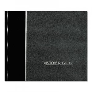 National Visitor Register Book, Black Hardcover, 128 Pages, 8 1/2 x 9 7/8 RED57802 57-802