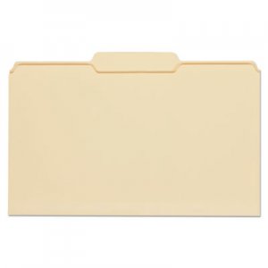 Universal File Folders, 1/3 Cut Second Position, One-Ply Top Tab, Legal, Manila, 100/Box 15122 UNV15122