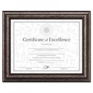DAX Document Frame, Desk/Wall, Wood, 8-1/2 x 11, Antique Charcoal Brushed Finish DAXN15790NT N15790NT