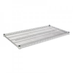 Alera Industrial Wire Shelving Extra Wire Shelves, 48w x 24d, Silver, 2 Shelves/Carton ALESW584824SR