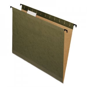 Pendaflex Poly Laminate Reinforced Hanging Folders, 1/5 Tab, Letter, Green, 20/Box PFX615215 6152 1/5