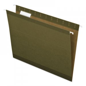 Pendaflex Reinforced Hanging Folders, 1/5 Tab, Letter, Standard Green, 25/Box 4152-1/5 ESS415215