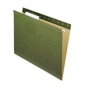 Pendaflex Reinforced Hanging Folders, 1/3 Tab, Letter, Standard Green, 25/Box 4152-1/3 ESS415213