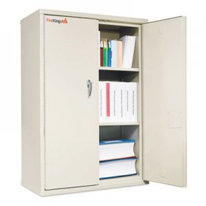 FireKing Storage Cabinet, 36w x 19-1/4d x 44h, UL Listed 350 for Fire, Parchment FIRCF4436D CF4436-D