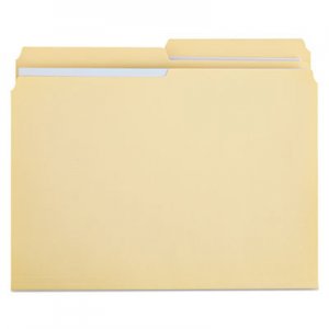 Universal File Folders, 1/2 Cut, Two-Ply Top Tab, Letter, Manila, 100/Box 16112 UNV16112