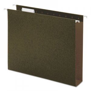 Universal Two Inch Box Bottom Pressboard Hanging Folder, Letter, Standard Green, 25/Box UNV14142