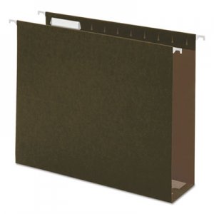 Genpak Three Inch Box Bottom Pressboard Hanging Folder, Letter, Standard Green, 25/Box UNV14143