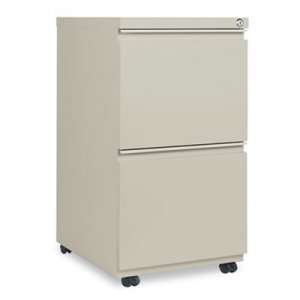 Alera Two-Drawer Mobile Pedestal File With Full-Length Pull, 14-7/8w x 19-1/8d, Putty PB54-2819PY