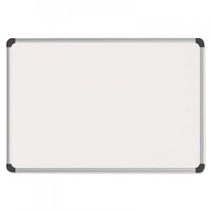 Genpak Magnetic Steel Dry Erase Board, 48 x 36, White, Aluminum Frame UNV43734