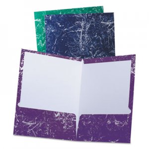 Oxford Marble High Gloss Portfolio, Charcoal/Green/Navy/Purple OXF50190 50190EE