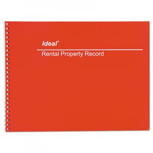 Ideal Rental Property Record Book, 8 1/2 x 11, 60-Page Wirebound Book DOMM2512 M2512