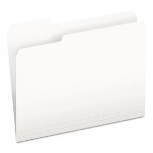 Pendaflex Two-Tone File Folders, 1/3 Cut Top Tab, Letter, White, 100/Box 1521/3WHI ESS15213WHI