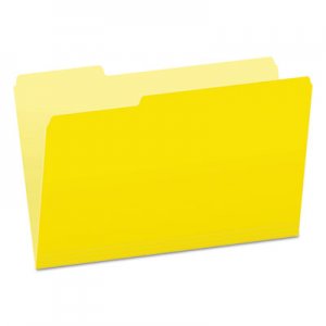 Pendaflex Two-Tone File Folders, 1/3 Cut Top Tab, Legal, Yellow, Light Yellow, 100/Box 1531/3YEL ESS15313YEL